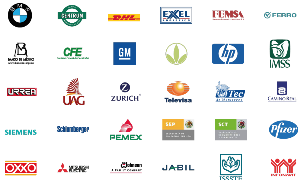 Logos de clientes de Technology México